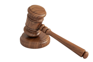 AI generated Gavel isolated isolated on transparent background png