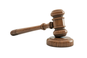 AI generated Gavel isolated isolated on transparent background png