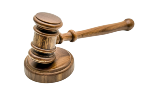 AI generated Gavel isolated isolated on transparent background png