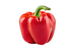 AI generated Red Bell Pepper on Transparent Background png