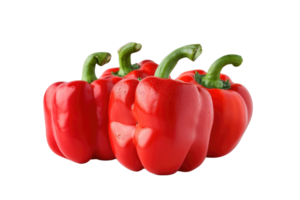 AI generated Red Bell Pepper on Transparent Background png