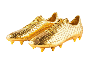 ai genererad guld fotboll skor isolerat på transparent bakgrund png