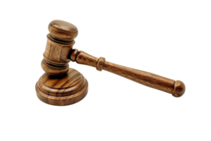 AI generated Gavel isolated isolated on transparent background png