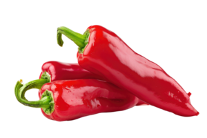 AI generated Red Bell Pepper on Transparent Background png