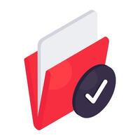 A unique design icon of folder vector