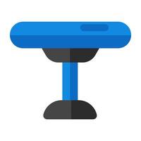 Editable design icon of round table vector