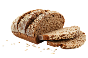 AI generated Multigrain bread isolated on transparent background png