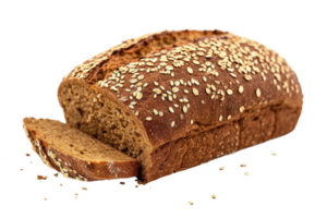 AI generated Multigrain bread isolated on transparent background png
