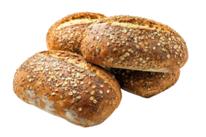 AI generated Multigrain bread isolated on transparent background png