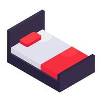 icono de descarga premium de la cama vector