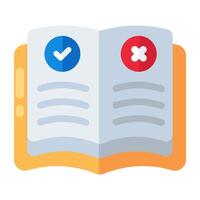 Perfect design icon of rules book vector