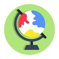 Modern style icon of table globe vector