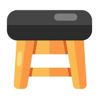 Creative design icon of stool vector