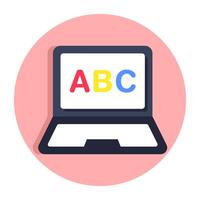 A perfect design icon of online education vector