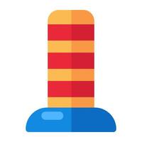 Editable design icon of plunger vector