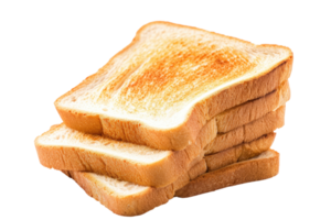 AI generated Sliced Toast Bread Isolated on Transparent Background png