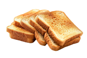 AI generated Sliced Toast Bread Isolated on Transparent Background png