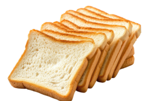 AI generated Sliced Toast Bread Isolated on Transparent Background png