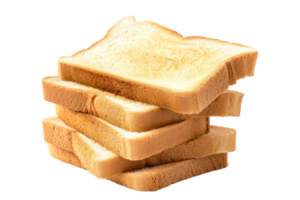 AI generated Sliced Toast Bread Isolated on Transparent Background png