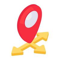 Modern design icon of location directions vector