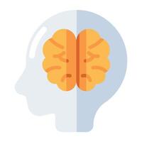 moderno diseño icono de cerebro disponible para descargar vector