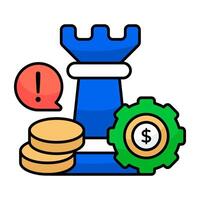 Trendy design icon of financial management vector