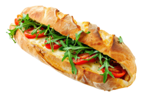 ai generato Sandwich Ciabatta diisolasi dengan latar belakang trasparente png