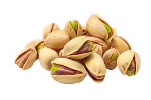 ai gerado pilha do pistachios dentro cartuchos isolado em transparente fundo png