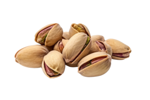 AI generated Pile of pistachios in shells isolated on transparent background png