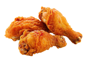 ai gerado frito frango em transparente fundo png