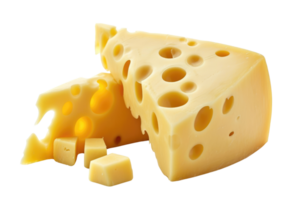 ai generato formaggio isolato trasparente sfondo png