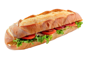 ai generato Sandwich Ciabatta diisolasi dengan latar belakang trasparente png