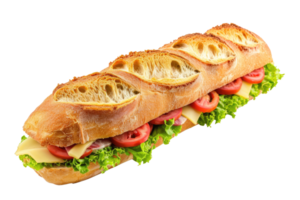 ai generiert Sandwich Ciabatta Diisolase dengan Latar belakang transparent png