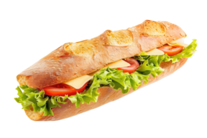 ai generiert Sandwich Ciabatta Diisolase dengan Latar belakang transparent png