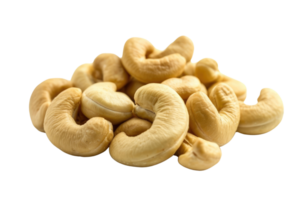 ai generiert Cashewkerne isoliert auf transparent Hintergrund png