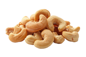 AI generated Cashews isolated on transparent background png