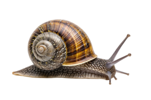 AI generated snail isolated on transparent background png