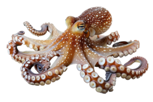 ai gegenereerd Octopus geïsoleerd Aan transparant achtergrond png