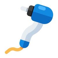 Creative design icon of tooth drill vector