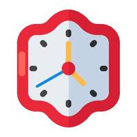 Editable design icon of wall clock vector