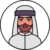 sceicco arabo avatar png