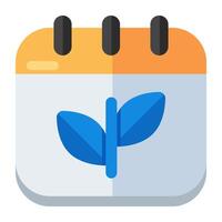 An icon design of spring calendar vector