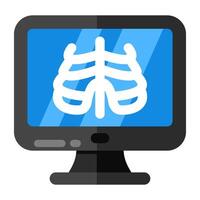 Unique design icon of ribs cage vector