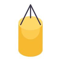 A modern design icon of punching bag vector