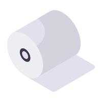 un icono de diseño perfecto de rollo de tejido vector