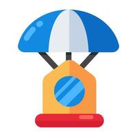 Trendy vector design of rescue space capsule
