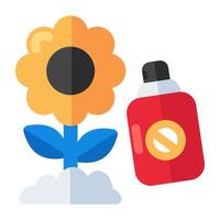 Vector design of flower , isometric icon