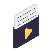 A unique design icon of folder vector