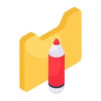 A unique design icon of folder vector