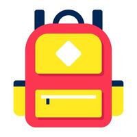 Trendy vector design of backpack